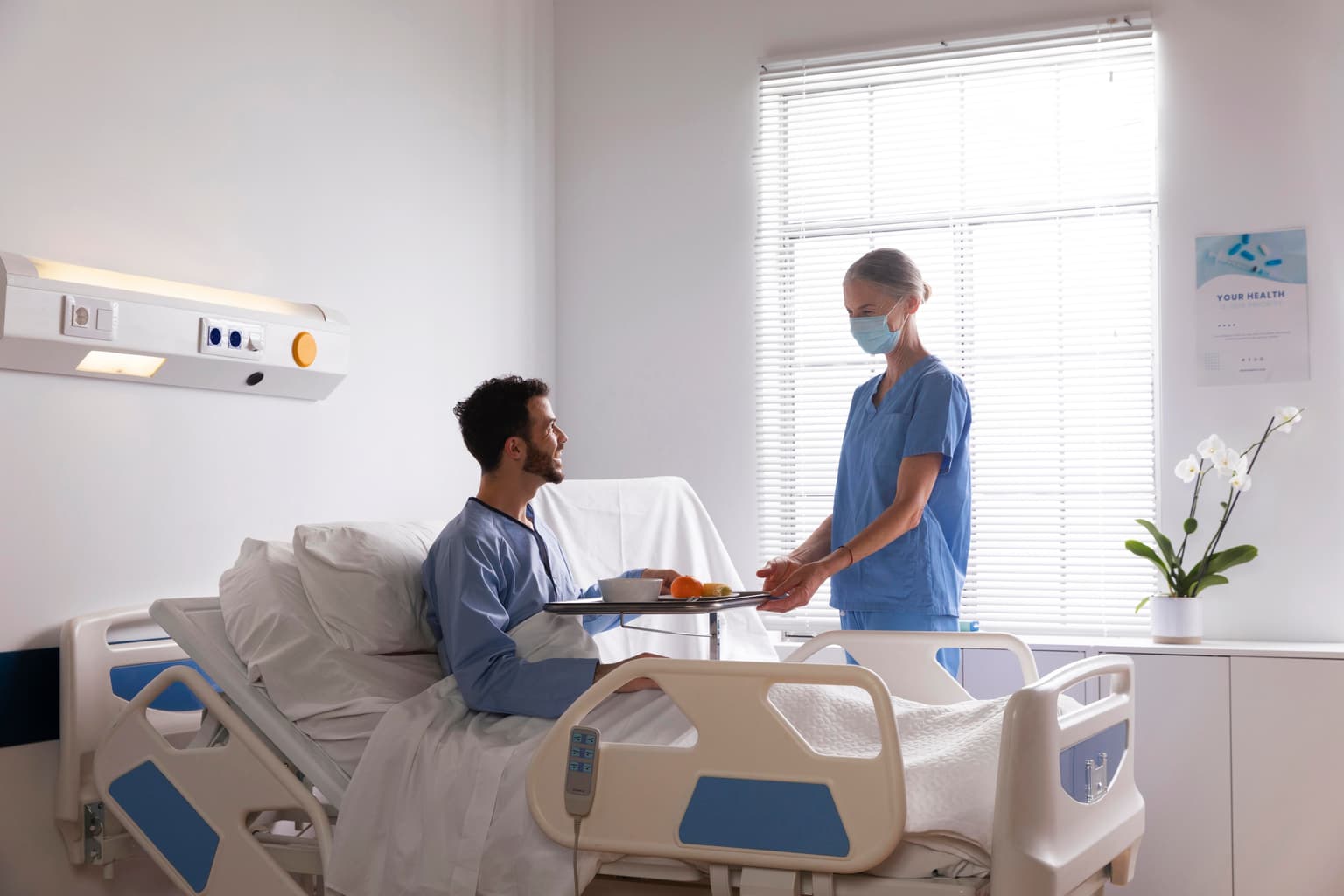 Medical professionals in hospital setting